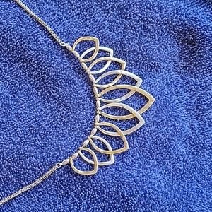 Lucky Brand Two-Tone Petal Statement Necklace